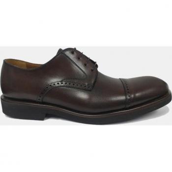 Silueta Masculina Roberto Ley Piel Cordón Puntera Recta