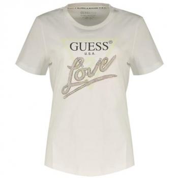Guess White Cotton T‑Shirt – IT38 | XS – Everyday Comfort