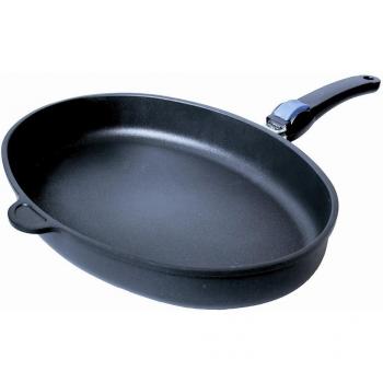 AMT 41 x 27 cm Fischpfanne mit Gastroguss‑Beschichtung für Induktion
