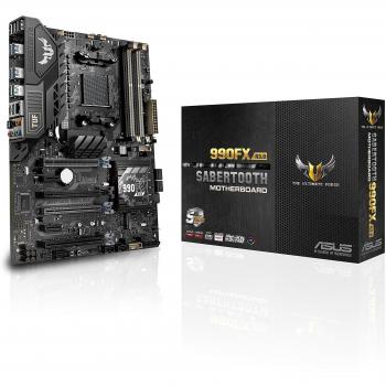 ASUS AM3+ SaberTooth R3.0 990FX ATX Motherboard – Black
