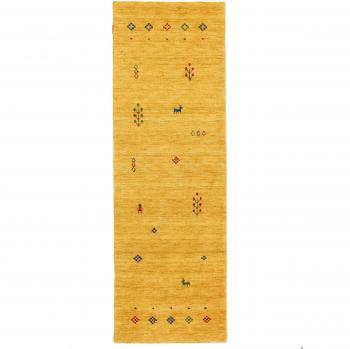 Tapis Moderne Gabbeh Giza Jaune 80x250