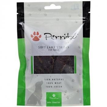 Perrito Soft Lammstreifen für Hunde, zarte Lammfleischstreifen, 2er Pack (2 x 100 g)