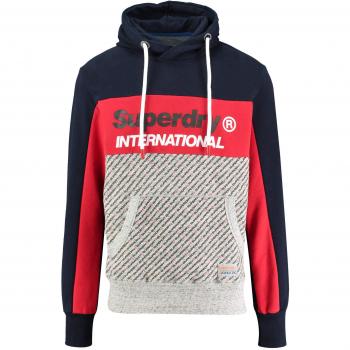 Superdry Trophy Blue Navy Zr3 Men's Micro AOP Pullover, Size Large