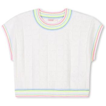 Billieblush Jersey de Ropa Infantil Blanco, Manga Corto
