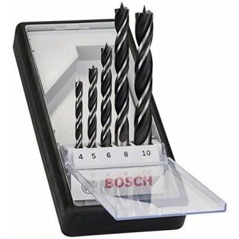 Set de 5 brocas helicoidales para madera Bosch Robust Line