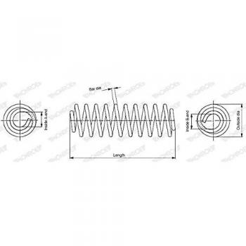 SP2905 Monroe Coil Spring