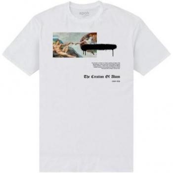 Apoh Unisex T-Shirt Michelangelo M in Weiß