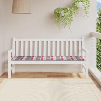 Cojín de banco de jardín tela 180x50x3 cm Color Antracita, Crema, Verde