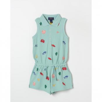 Tunique Polo Ralph Lauren enfant couleur verte 2