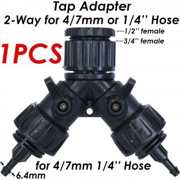 Quick Coupling Y-Type Connector for Garden Drip Irrigation
