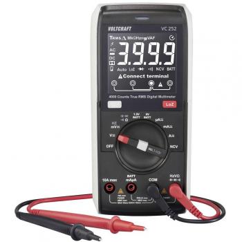 Multimètre Voltcraft VC252 Numérique Étalonné ISO CAT III 600 V 4000 Points