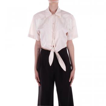 Camicia PINKO Cipria Donna con Frange Taglia XS