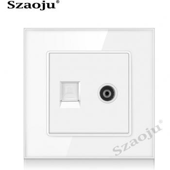 Prise Murale Intelligente RJ45 RJ11 et TV