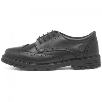 Hush Puppies Maxine Junior Black Brogue Loafers for Women