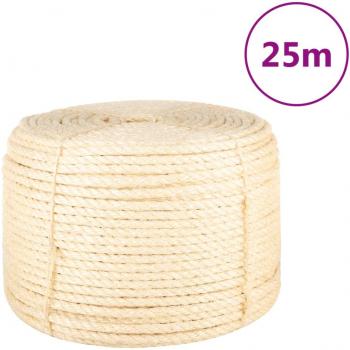 Sisal Rope, 12 mm diameter, 25 m length, vidaXL