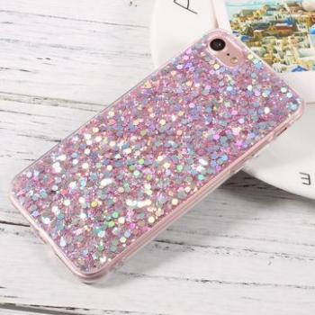 Carcasa de TPU con Purpurina Rosa – iPhone 7/8/SE (2020)/SE (2022)