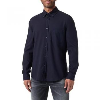 Camicia A Maniche Lunghe BOSS Rickert Blu Scuro XL