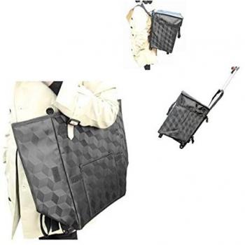 FineGet Foldable Shopping Cart with Handle