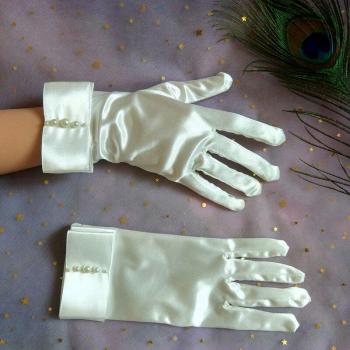 Debutante Satin Gloves for Women