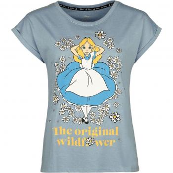 Tee-Shirt Bleu Alice Au Pays Des Merveilles – Design Original Wildflower – Disponible S‑XXL