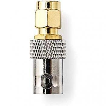 NEDIS Gold‑Kupfer SMA-Stecker – 50 Ω, gerade, 2 Stück in Plastikbeutel