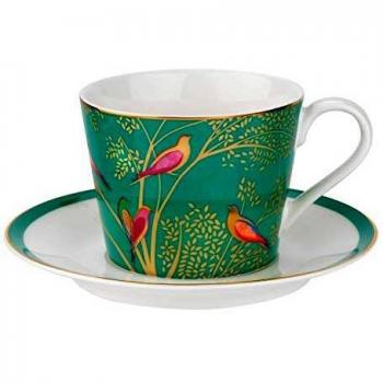 Sara Miller Chelsea Teacup & Saucer, Green, 200ml