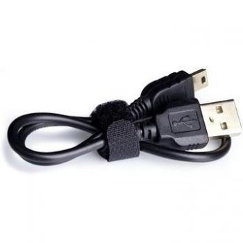 Cable USB mini RA‑USB A‑B, 30 cm, color negro