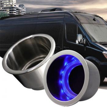 4PCS Recessed Drink Bottle Holder with Drain for RV and Boat