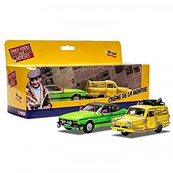 Vintage Only Fools and Horses Reliant Regal and Ford Capri MKII Diecast Model