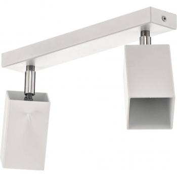 Faretto di Soggiorno Square Bianco 2 Lampadine