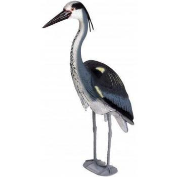 Héron décoratif Oasis‑Start, hauteur 76 cm, largeur 17 cm, matériau durable