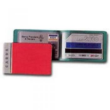 Porta carte con maniglia in PVC 8,5x5,4 con tasche interne per banconote e monete