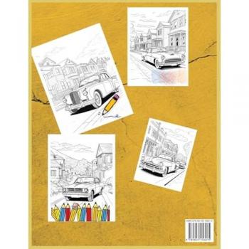 Laritzu: Classic Cars Coloring Book