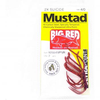 Venda Mustad 92554NP-NR-4/0-A07 Ganchos Red Ultra 8002