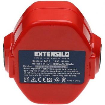 Makita 633x Compatibile 2x Batterie 3300 mAh NiMH 14,4 V – Extensilo