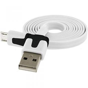 Adaptateur de Chargement pour Manette PS4 1m USB/Micro USB Blanc Noodle Universel
