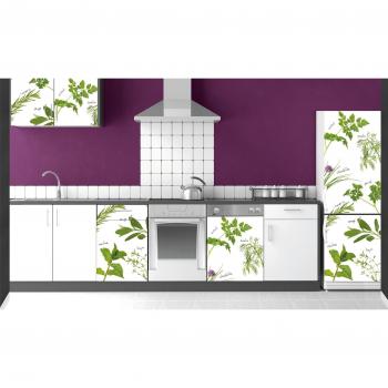 Autocollant Déco Cuisine Aromates 59,5 cm x 180 cm