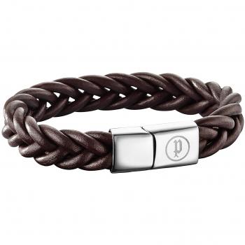 Lederarmband UNLEASH Police 20 cm – Herren/Frauen – PJ25498BLC-02-S