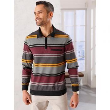 Herren Poloshirt Langarm 52/54 – Bunt