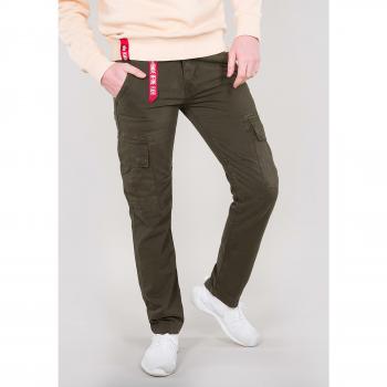 Pantalones Alpha Industries 'Agent' Caqui/Rojo/Blanco