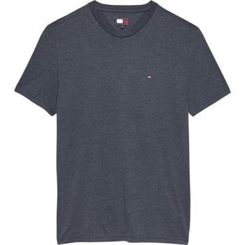 T‑shirt Tomy Jeans Col Rond Bleu Nuit Coupe Droite L