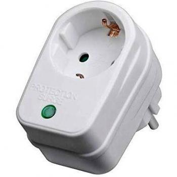 500W Surge Protector Blanco 1 salidas AC 230 V, Protección contra sobretensión