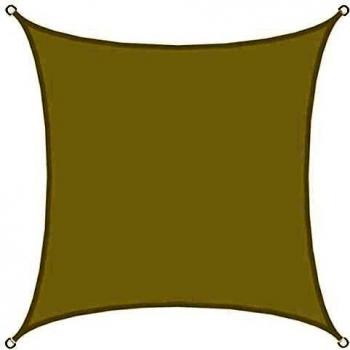 Voile d'ombrage polyester 3x3m UPF50+ beige
