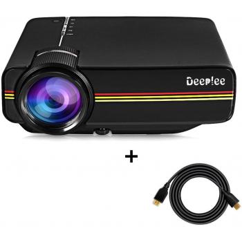Proiettore LED LCD Deeplee DP400, colore pieno Full HD, schermo max 150