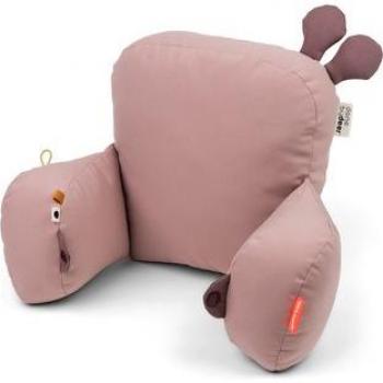 Done by Deer™ Kinderwagen‑Sitzkissen Raffi Rosa – 36 Monate, 6 kg, atmungsaktiv