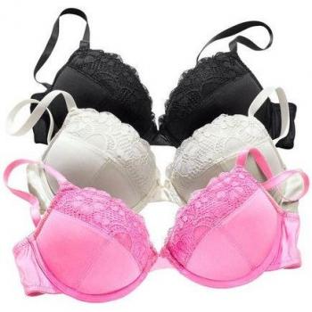Petite Fleur Push-Up-BH mit Bügel, 3 Stück