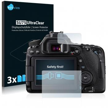 Savvies Screen Protector for Canon EOS 80D Clear Film