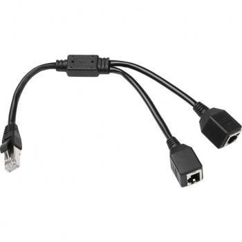 RJ45 Ethernet Crossover Splitter Adapter Cable Male to Dual Female