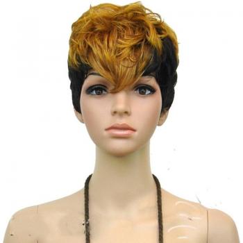 HAIRJOY Women's Heat Resistant Short Curly Wig