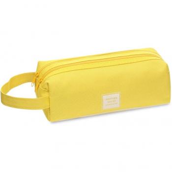 Große Stoffstift-Tasche – 6 Farben – Postleitzahlen-Design, Doppelfach